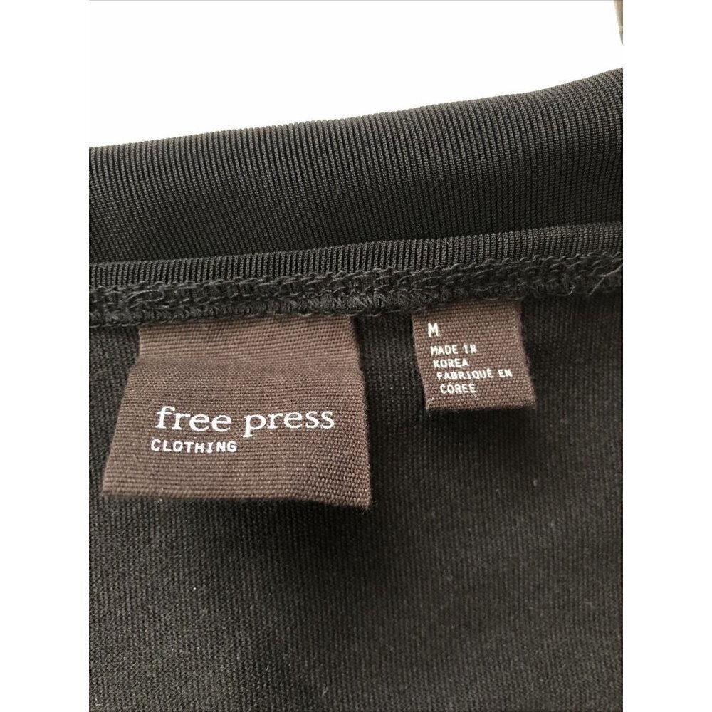 Free Press Womens Black Stretch Halter Tie Neck Dress Dress Size M - Picture 4 of 11